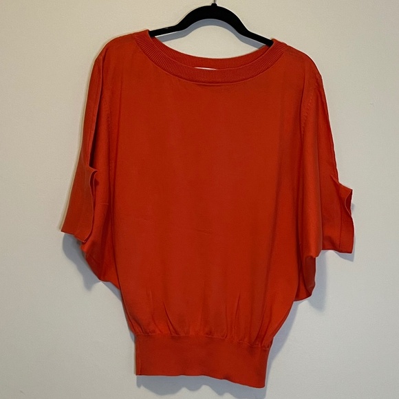 NATURAL BEAUTY BACIC  Ligtht  Orange woolen Sweater - Picture 1 of 6